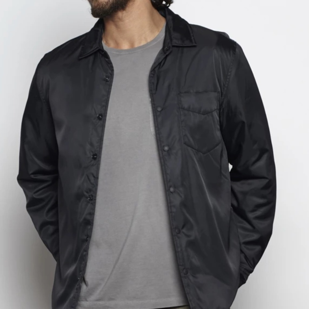 Outerknown Evolution Shirt Jacket Black Medium - Picture 4 of 7